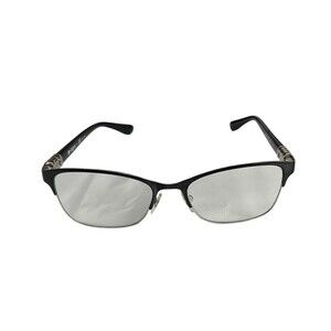 Vogue VO4050 352 Sunglasses Eyeglasses Frames Cat Eye Half Rim Black Silver 135